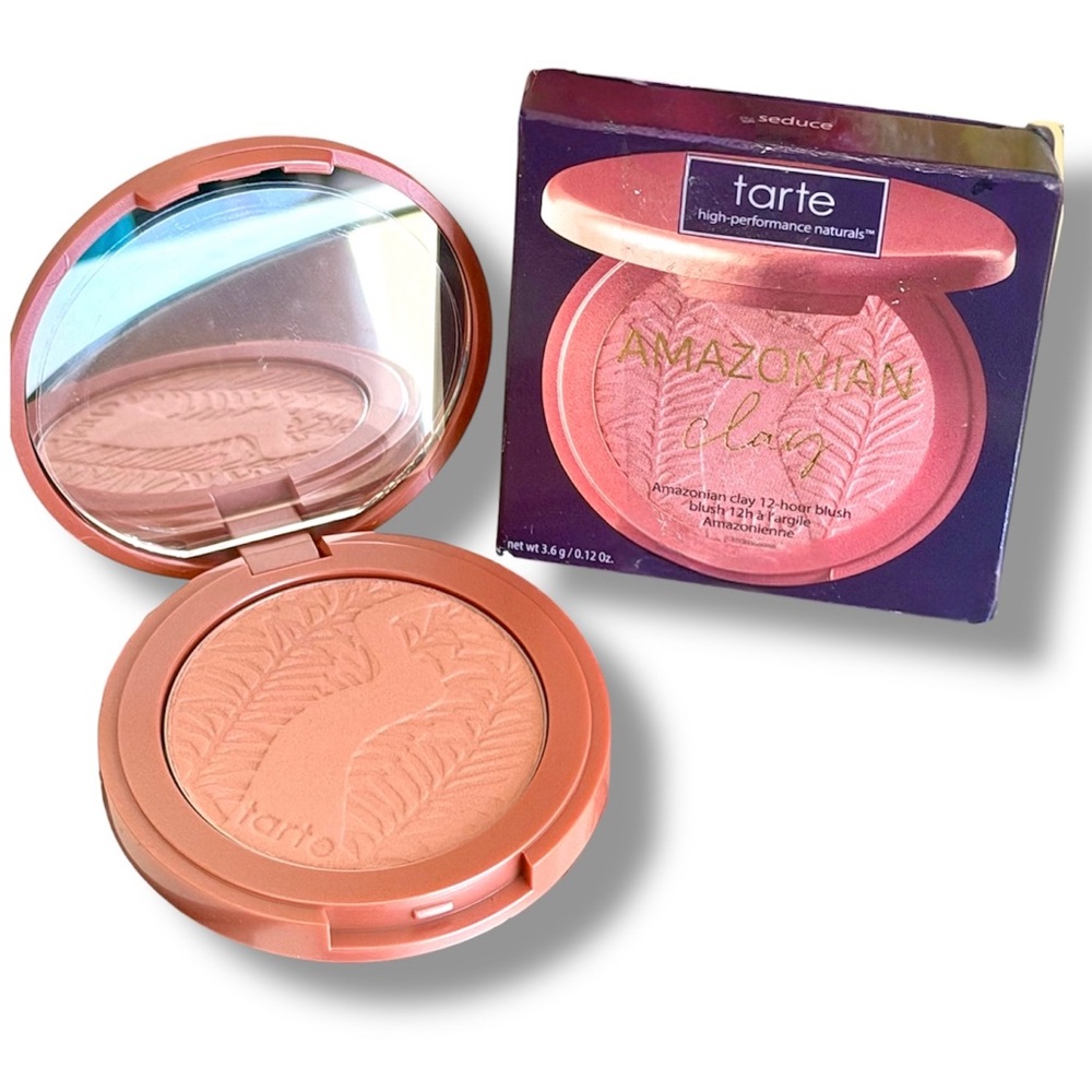 Tarte Amazonian Clay 12-Hour Blush Seduce (rosy nude color) New In Box Full Size